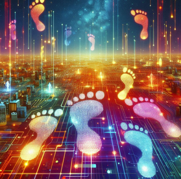 digital footprints are shown